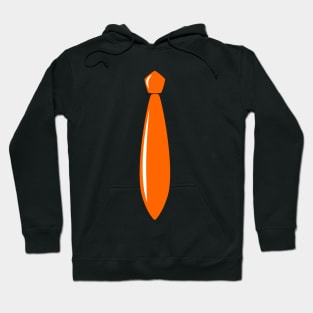 Shiny Orange Tie Hoodie